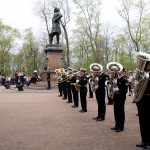Адмиралтейский оркестр на праздновании 310-летия БФ в Кронштадте