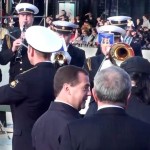 Премьер-министр Д.Медведев и Адмиралтейский оркестр ЛенВМБ
