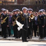 Адмиралтейский оркестр и голубь