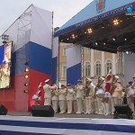 Адмиралтейский оркестр на концерте ко дню ВМФ на Дворцовой площади