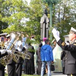 Адмиралтейский оркестр на открытии памятника адмиралу Ушакову в Кронштадте