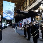 Адмиралтейский оркестр на церемонии спуска подводной лодки «Колпино»