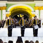 «Классика на Дворцовой» 2016, дефиле барабанщиков Адмиралтейского оркестра в исторической форме