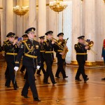 Адмиралтейский оркестр Ленинградской военно-морской базы в Эрмитаже